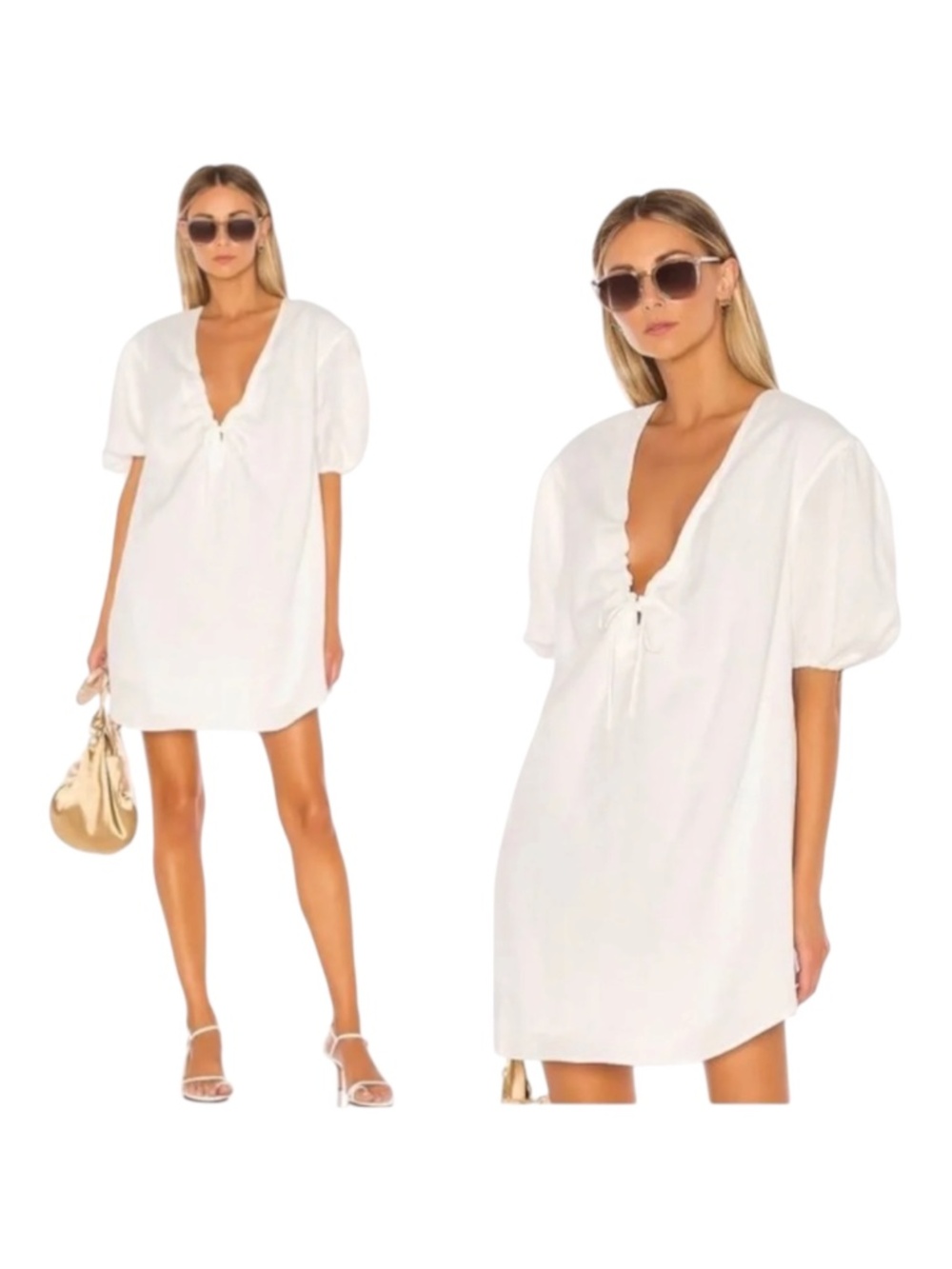 L’academie White Amaya Mini Dress M